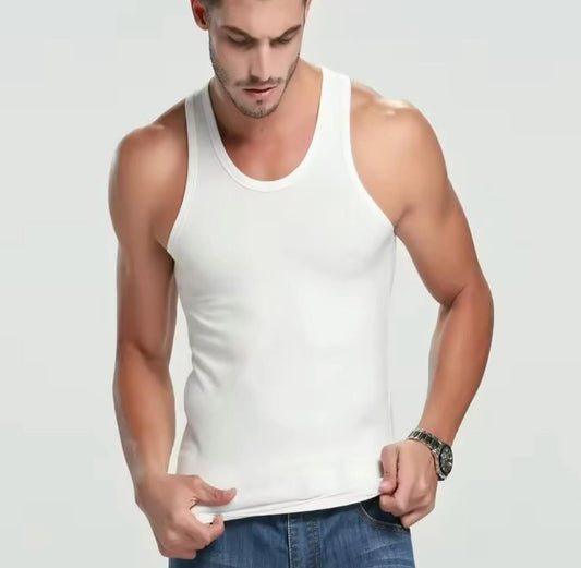 Men's White Vest